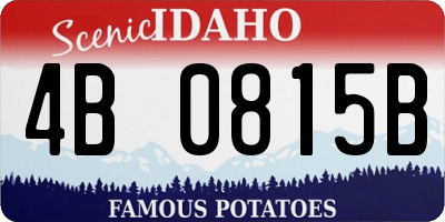 ID license plate 4B0815B