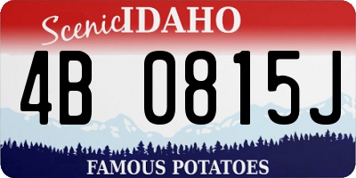 ID license plate 4B0815J