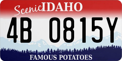 ID license plate 4B0815Y
