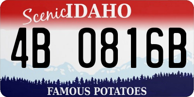 ID license plate 4B0816B