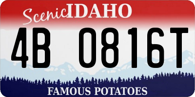 ID license plate 4B0816T