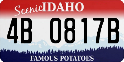 ID license plate 4B0817B