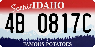 ID license plate 4B0817C