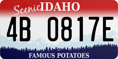 ID license plate 4B0817E