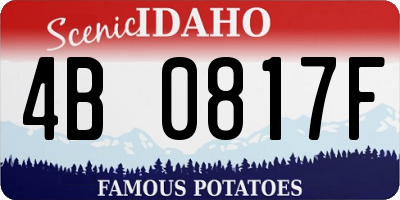 ID license plate 4B0817F