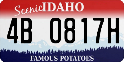ID license plate 4B0817H