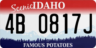 ID license plate 4B0817J