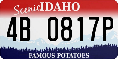ID license plate 4B0817P