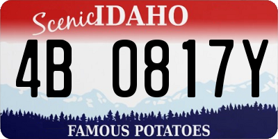 ID license plate 4B0817Y