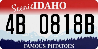 ID license plate 4B0818B