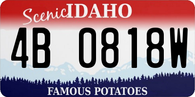 ID license plate 4B0818W