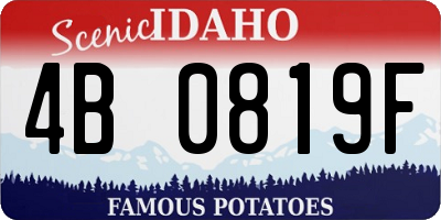 ID license plate 4B0819F