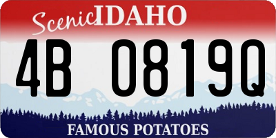 ID license plate 4B0819Q