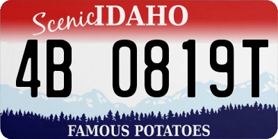 ID license plate 4B0819T
