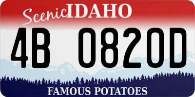 ID license plate 4B0820D