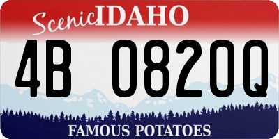 ID license plate 4B0820Q