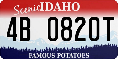 ID license plate 4B0820T