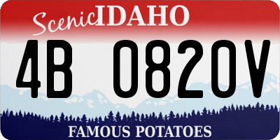 ID license plate 4B0820V