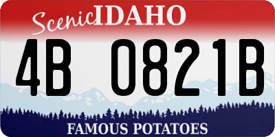 ID license plate 4B0821B