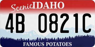 ID license plate 4B0821C