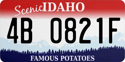 ID license plate 4B0821F