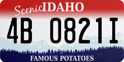 ID license plate 4B0821I