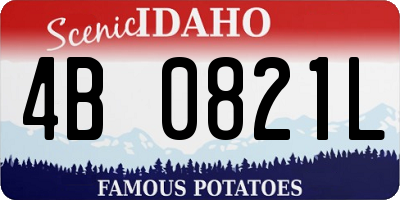 ID license plate 4B0821L