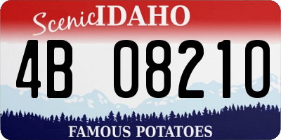 ID license plate 4B0821O