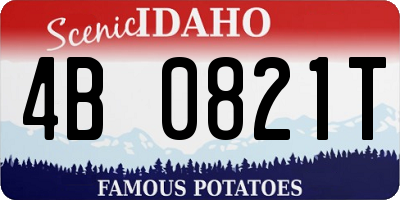 ID license plate 4B0821T