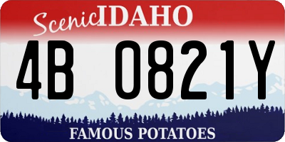 ID license plate 4B0821Y