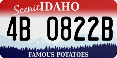 ID license plate 4B0822B