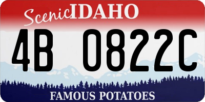 ID license plate 4B0822C