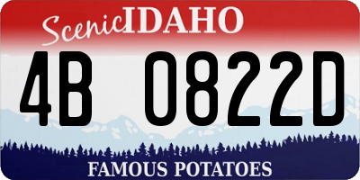 ID license plate 4B0822D