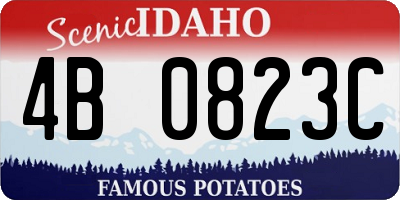 ID license plate 4B0823C