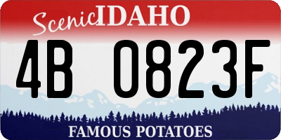ID license plate 4B0823F