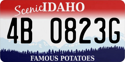 ID license plate 4B0823G