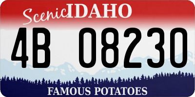 ID license plate 4B0823O