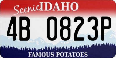 ID license plate 4B0823P