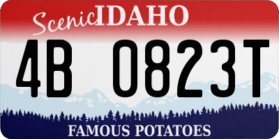 ID license plate 4B0823T