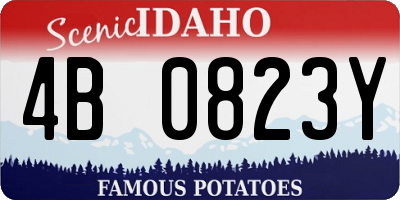 ID license plate 4B0823Y