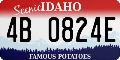 ID license plate 4B0824E