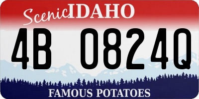 ID license plate 4B0824Q