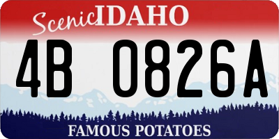 ID license plate 4B0826A