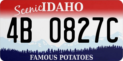 ID license plate 4B0827C