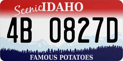 ID license plate 4B0827D