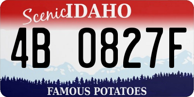 ID license plate 4B0827F