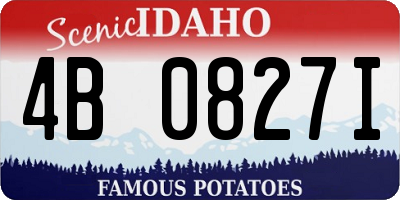 ID license plate 4B0827I