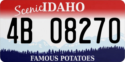 ID license plate 4B0827O
