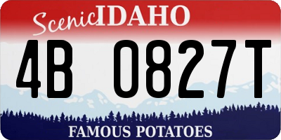 ID license plate 4B0827T