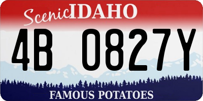 ID license plate 4B0827Y